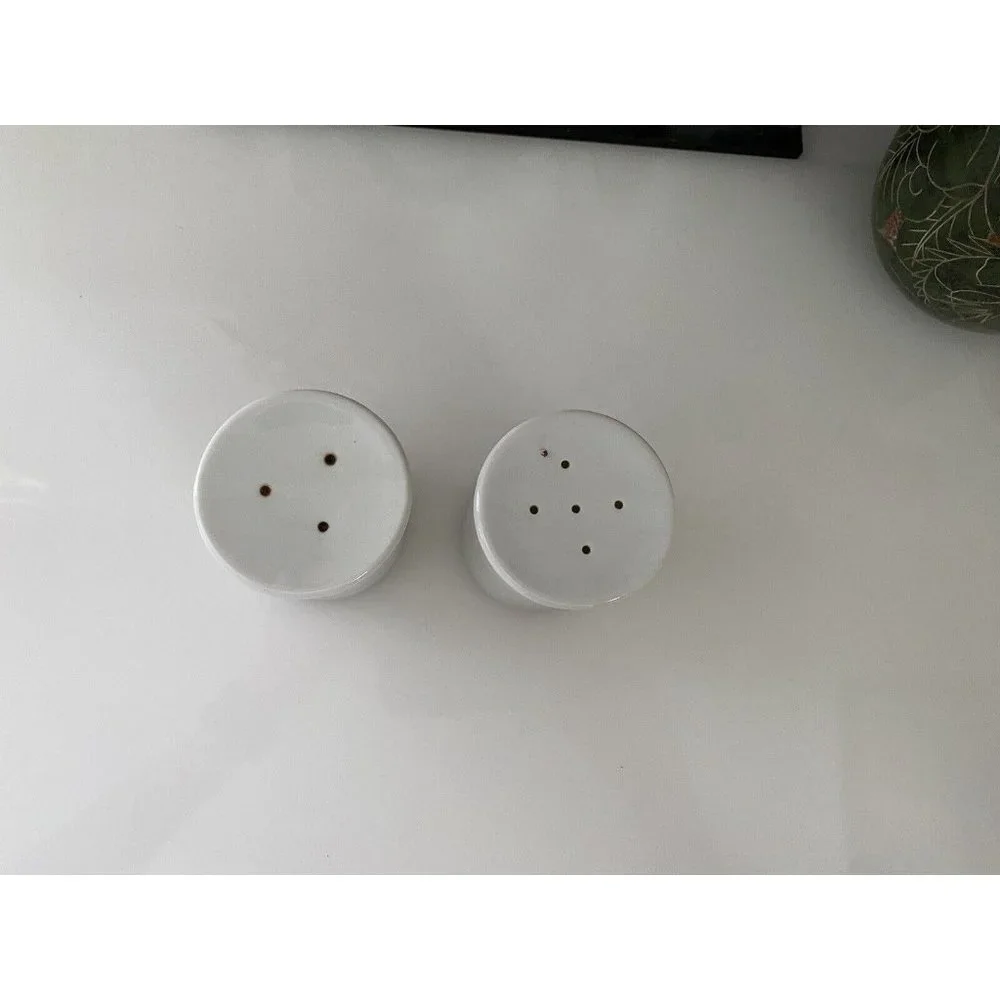 Takashi‎ Ceramic Salt and Pepper Shakers Orange Flowers